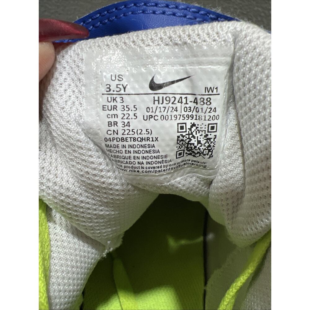 Nike Court Borough Low 2 SE Grade School Kids' Shoes Astronomy Blue Size 3.5Y - Picture 10 of 10